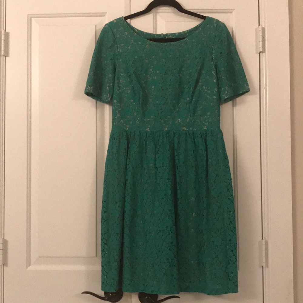 Cynthia Rowley lace dress with nude underlay